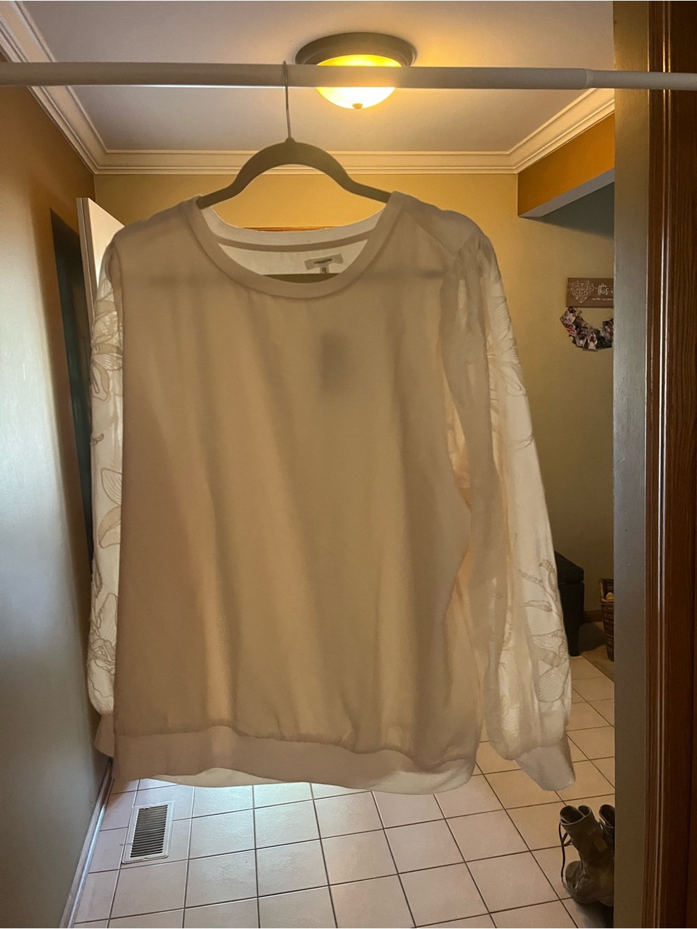 Maurices Ivory Short-Sleeve Crewneck Tee